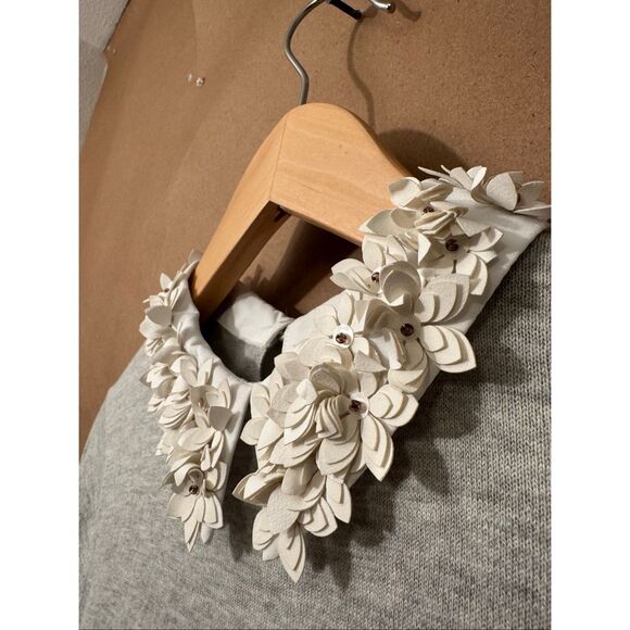 Ted Baker Nansea Floral Collar Mockable Sweater - Picture 3 of 7